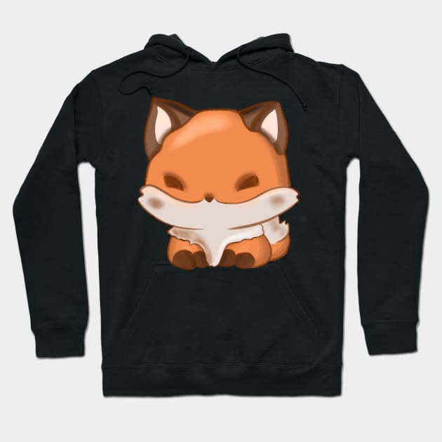 Cute fox Hoodie by Eikia